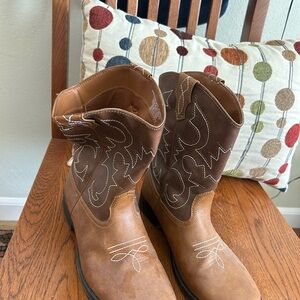 Kids Brown Cowboy Boots